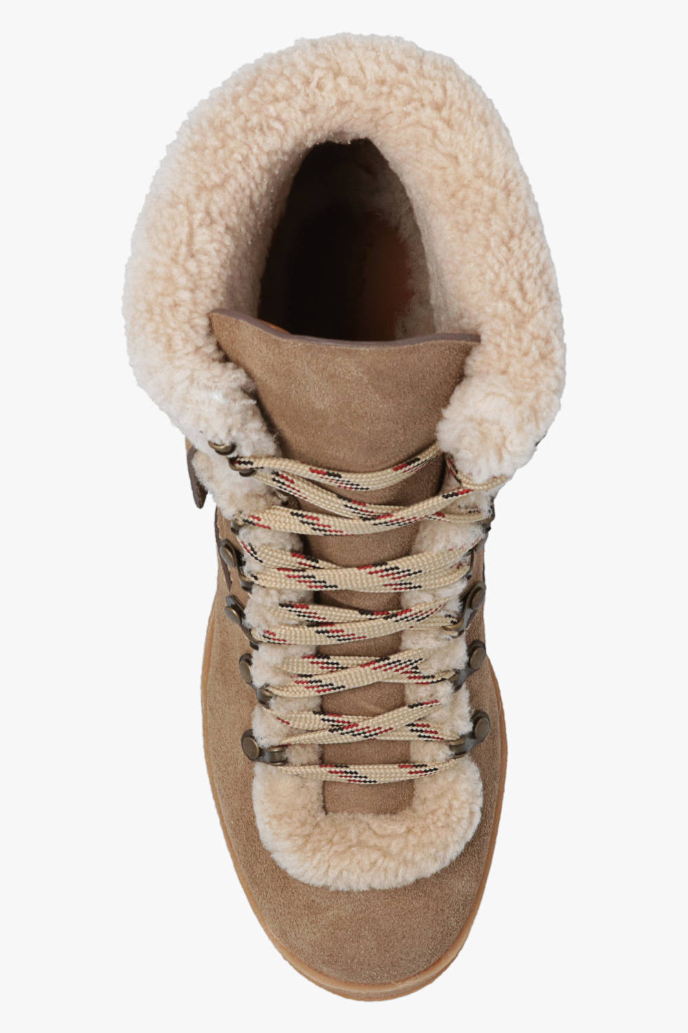 eileen lace up shearling lined ankle boots